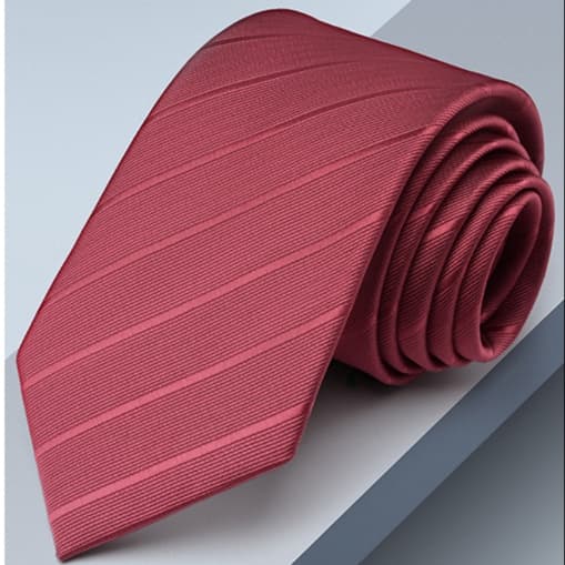 ジッパー式ネクタイ 上質さりげないストライプ模様