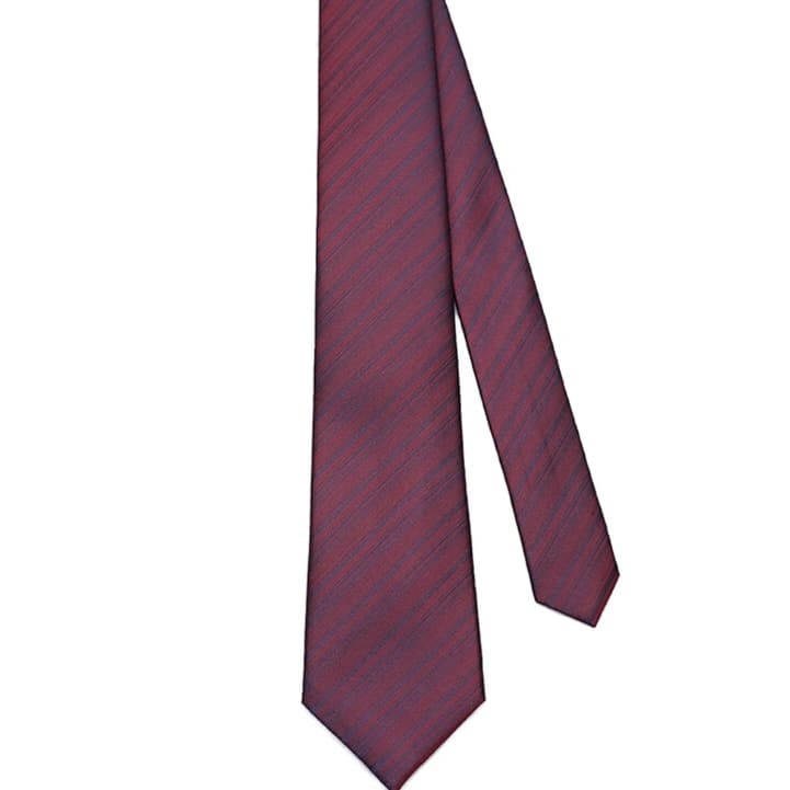 上質シルク ストライプ ネクタイ