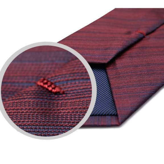 上質シルク ストライプ ネクタイ