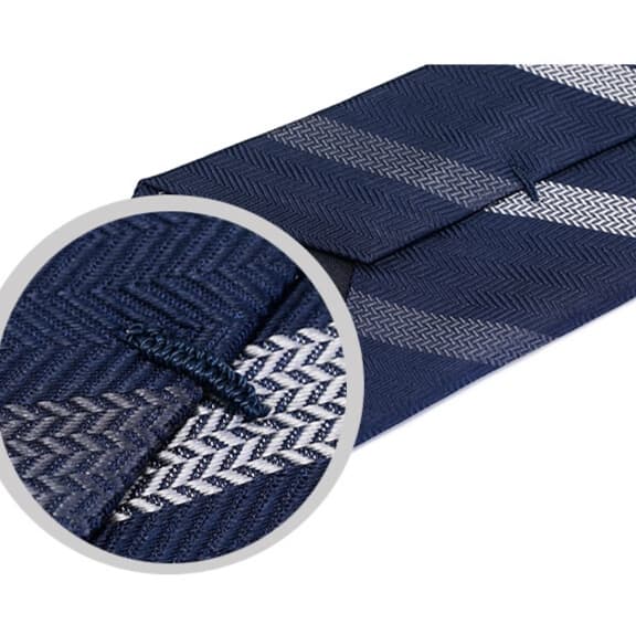 紳士的格子柄絹織ネクタイ