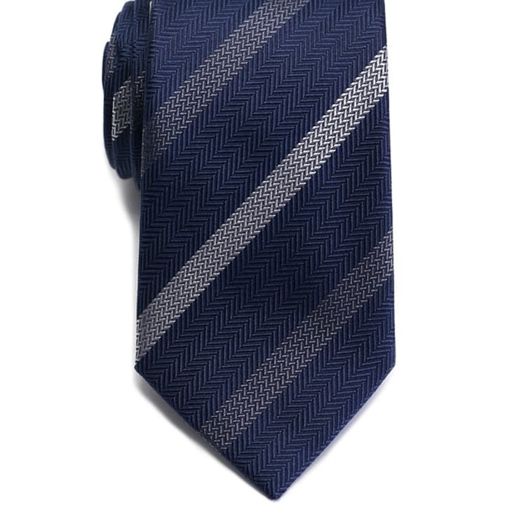 紳士的格子柄絹織ネクタイ