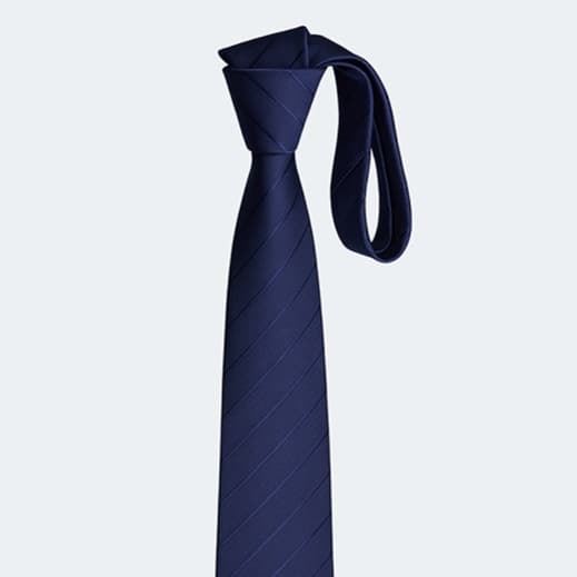 ネクタイ 上質シルク 細線斜めストライプ