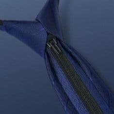 ジッパー式ネクタイ 上質さりげないストライプ模様