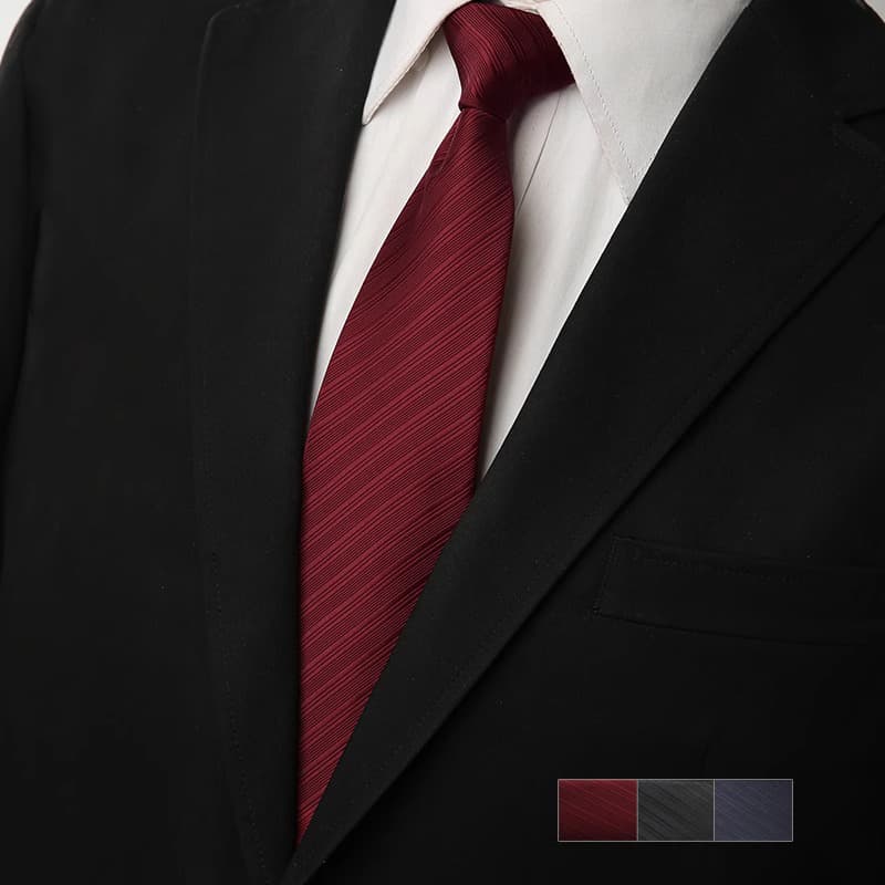 シルクストライプネクタイ