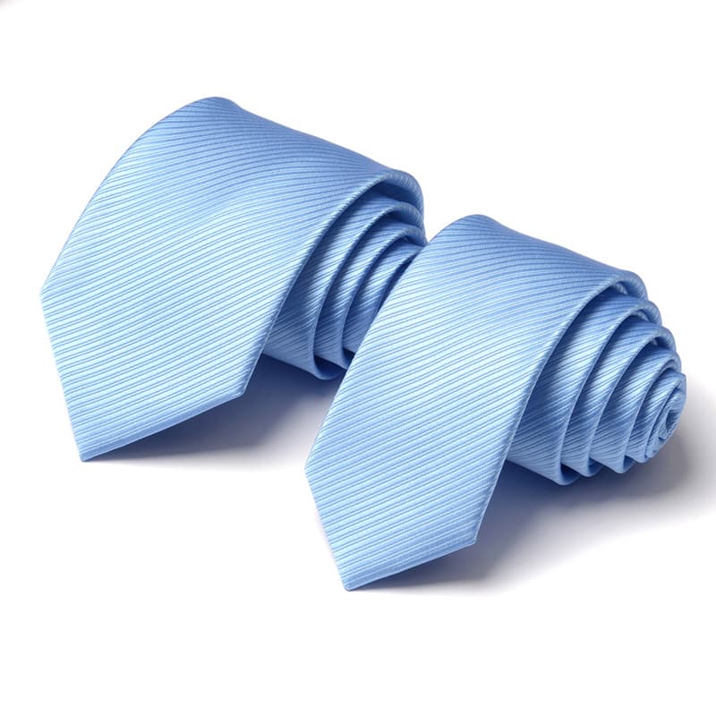 上品シルク風ストライプ柄ネクタイ